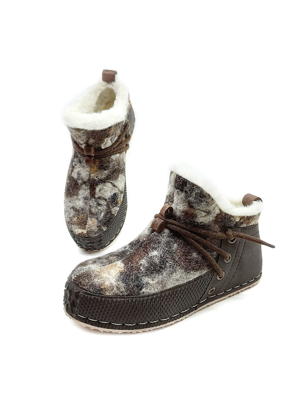 Ботильоны валяные "Меланж"