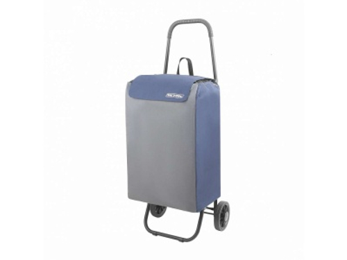 Сумка-тележка Попутчица серый/синий (4шт/уп)