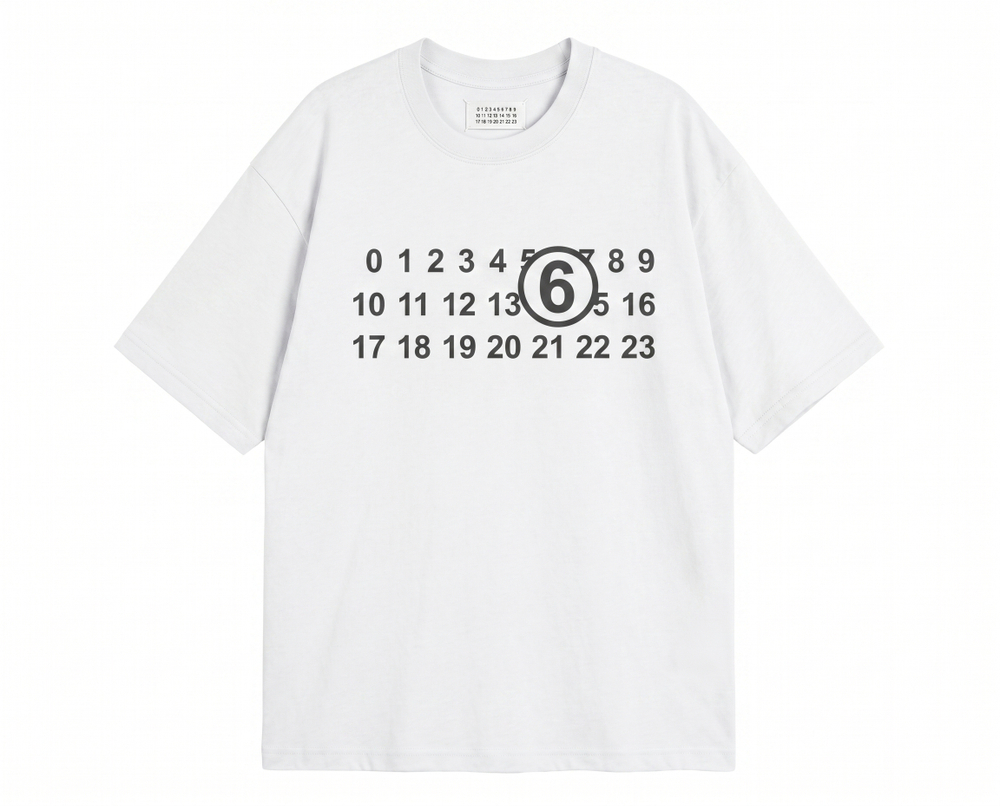 Футболка Maison Margiela Numbers (White)