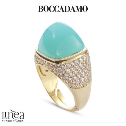 Кольцо Boccadamo Caleida KAN002DZ BL/G