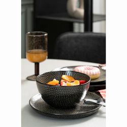 Набор тарелок Dots, Ø21 см, черные, 2 шт.