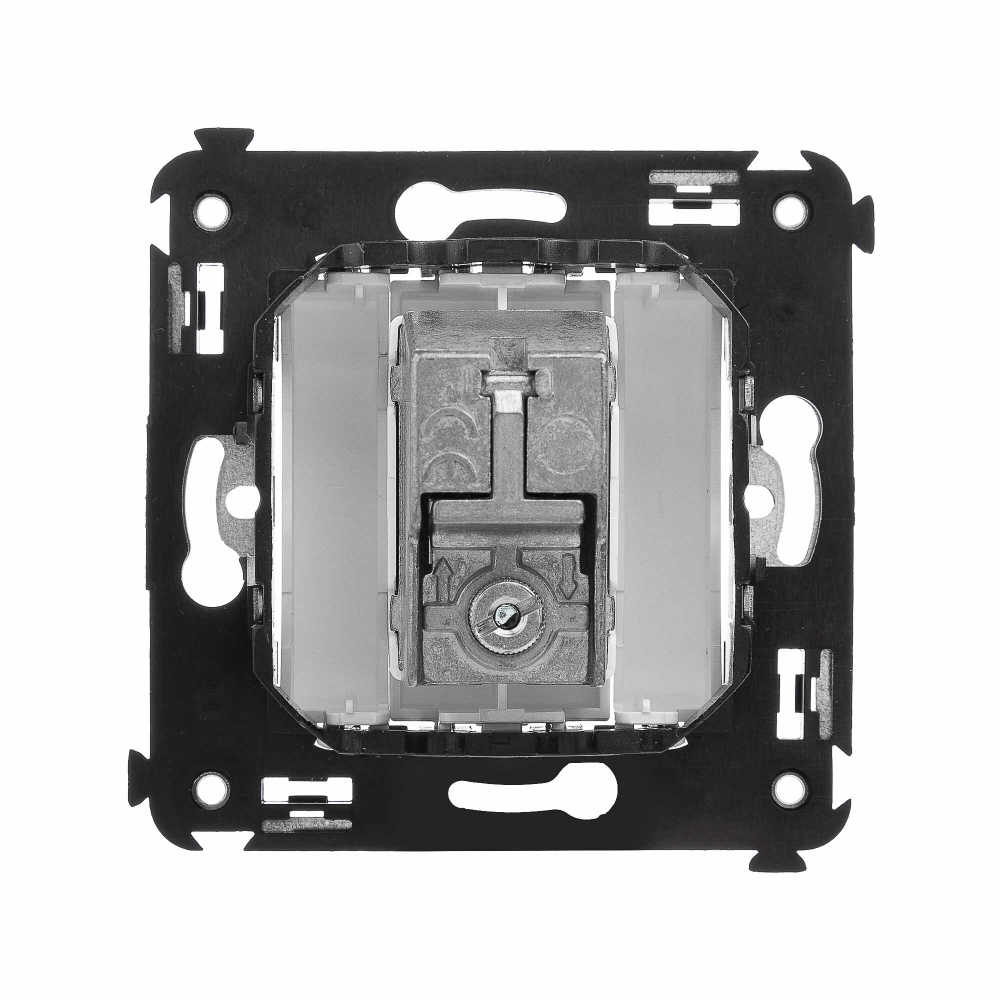 Розетка TV проходная в стену, "Avanti", "Белое облако"