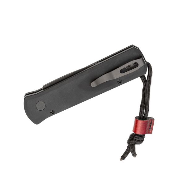 Складной нож Pro-Tech GODSON 7GSD-6 c клинком из стали 154CM, рукоять алюминий / Кожа