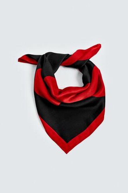 ZARA HARRY LAMBERT X DISNEY ПЛАТОК С ПРИНТОМ МИККИ МАУСА, КРАСНЫЙ/ЧЕРНЫЙ