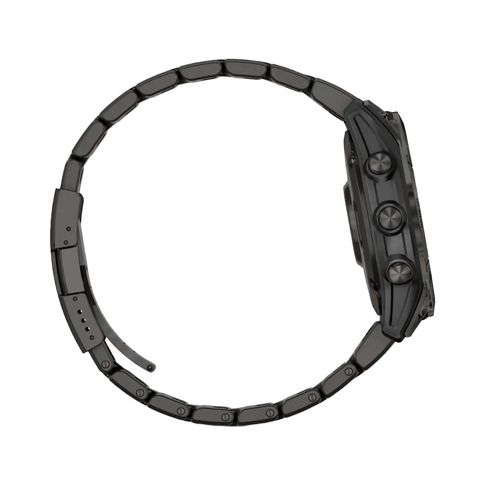 Умные часы Garmin Fenix 7, 47mm, Sapphire Solar Carbon Gray DLC Titanium with Titanium Band (010-02540-39)