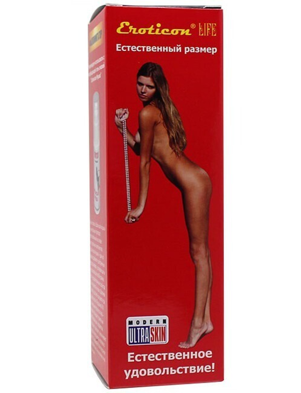 Фаллоимитатор UltraSkin с гнущимся хребтом из серии LIFE (Цвет: телесный)