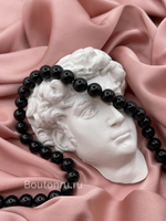 Жемчуг черный на нити