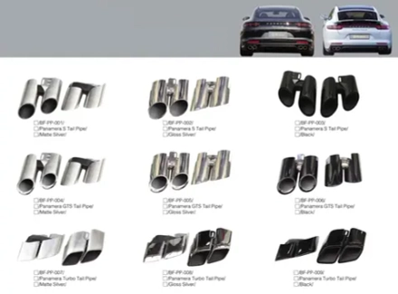 Наконечники выхлопных труб для Porsche Panamera 2016-2020 Порш Панамера