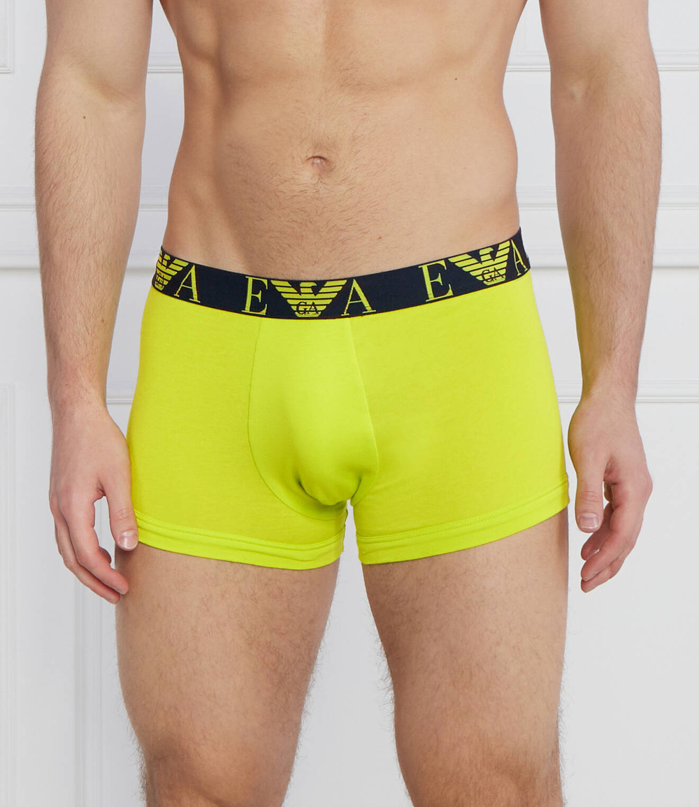 Трусики-боксеры 3шт. Emporio Armani - лимонный(111357 3F715)