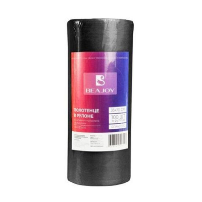 Полотенце в рулоне BEAJOY 35*70 см, чёрный спанлейс Standart