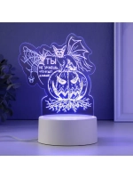 Светильник 3D ночник RISALUX «Тыква», LED RGB, от сети
