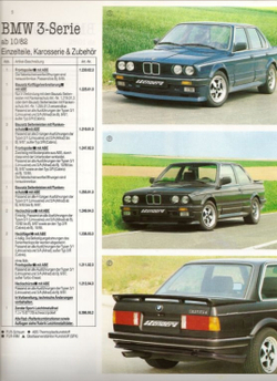 BMW E30 Zender Задняя накладка (Реплика "Стекловолокно")