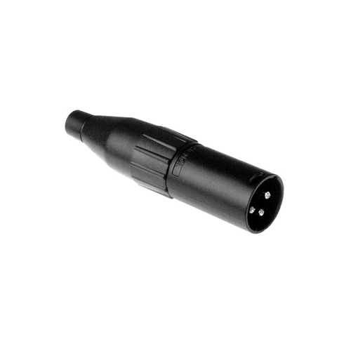 AMPHENOL AC3MB - Коннектор XLR кабельный папа , 3 контак., штампованные контакты, цвет - черный