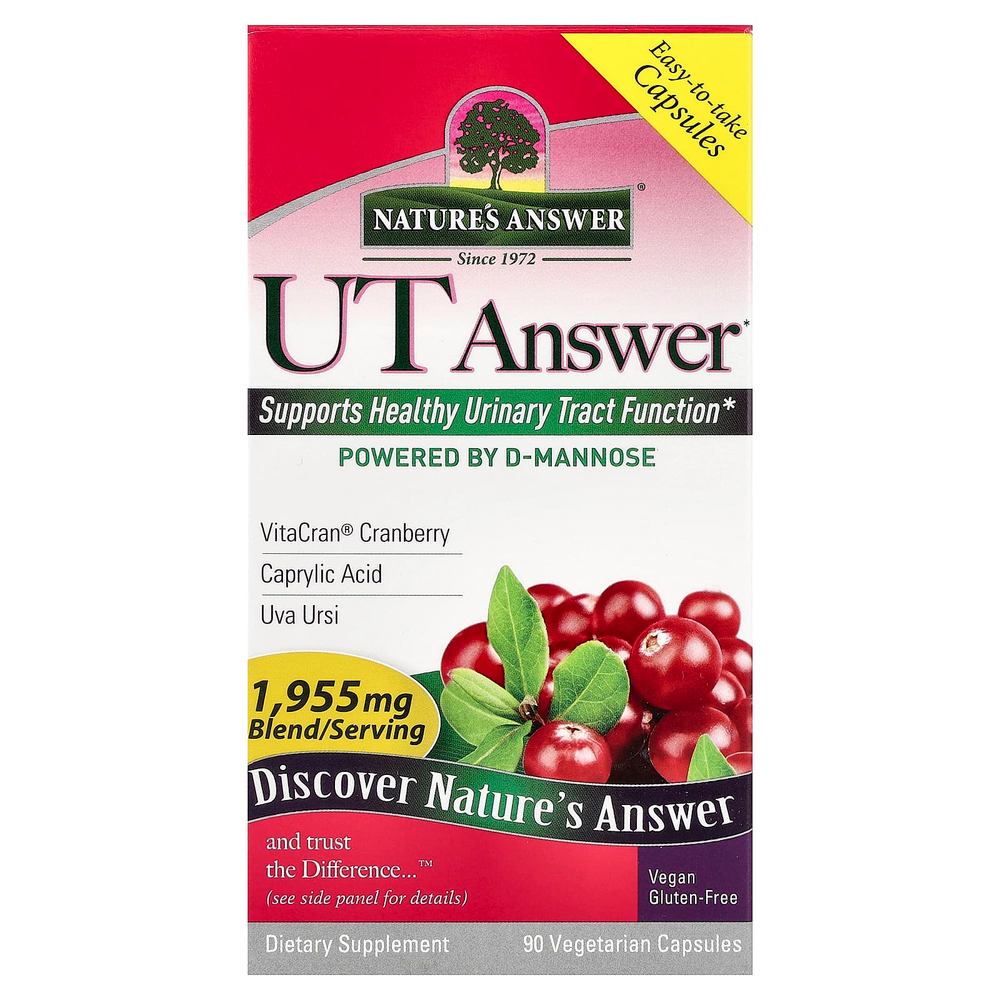 Nature's Answer, UT Answer, 90 вегетарианских капсул