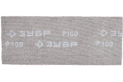 Сетка шлифовальная МАСТЕР абразивная, водостойкая № 100 (5 шт; 115х280 мм) Зубр 35483-100