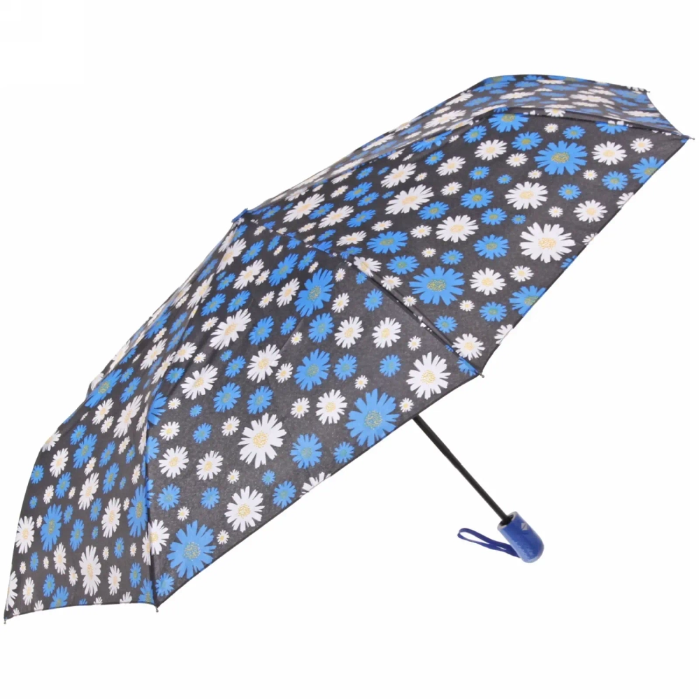 Зонт женский автомат «Ультрамарин - Эллегия», микс 6 цветов, 8 спиц, d-96см, длина в слож. виде 28см
