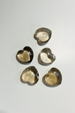 Сердечко из дымчатого кварца