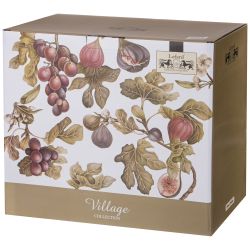 ЧАЙНЫЙ СЕРВИЗ LEFARD "VILLAGE" ИНЖИР НА 6 ПЕР. 14 ПР. 750/400/270 МЛ (КОР=2НАБ.)