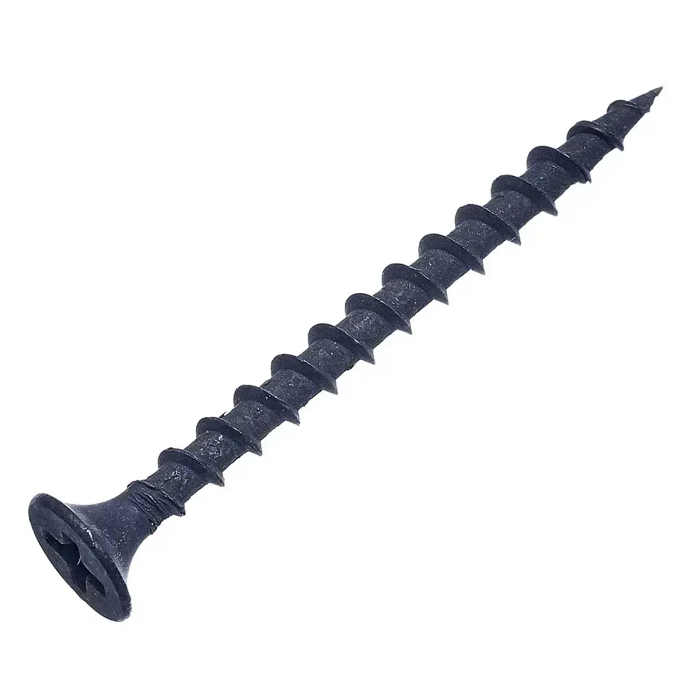 Саморезы Стройметиз гипрок-дерево 4.2х65, сталь, покрытие - фосфат, 100 шт.