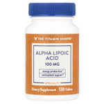 The Vitamin Shoppe, Альфа-липоевая кислота, 120 таблеток
