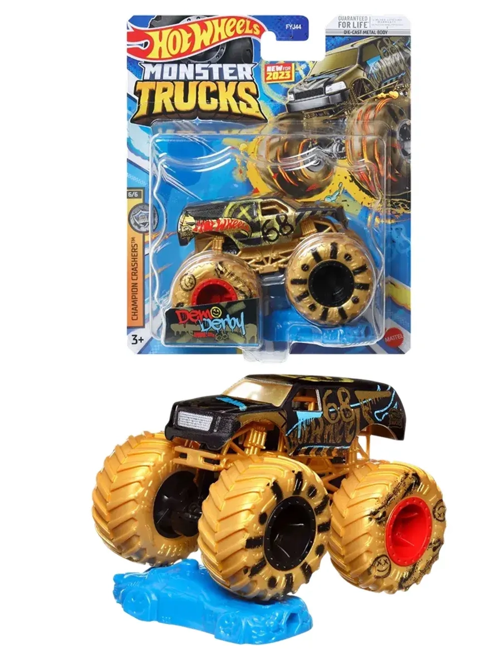 Машинка Monster Trucks Хот Вилс Demo Derby FYJ44 HLR96
