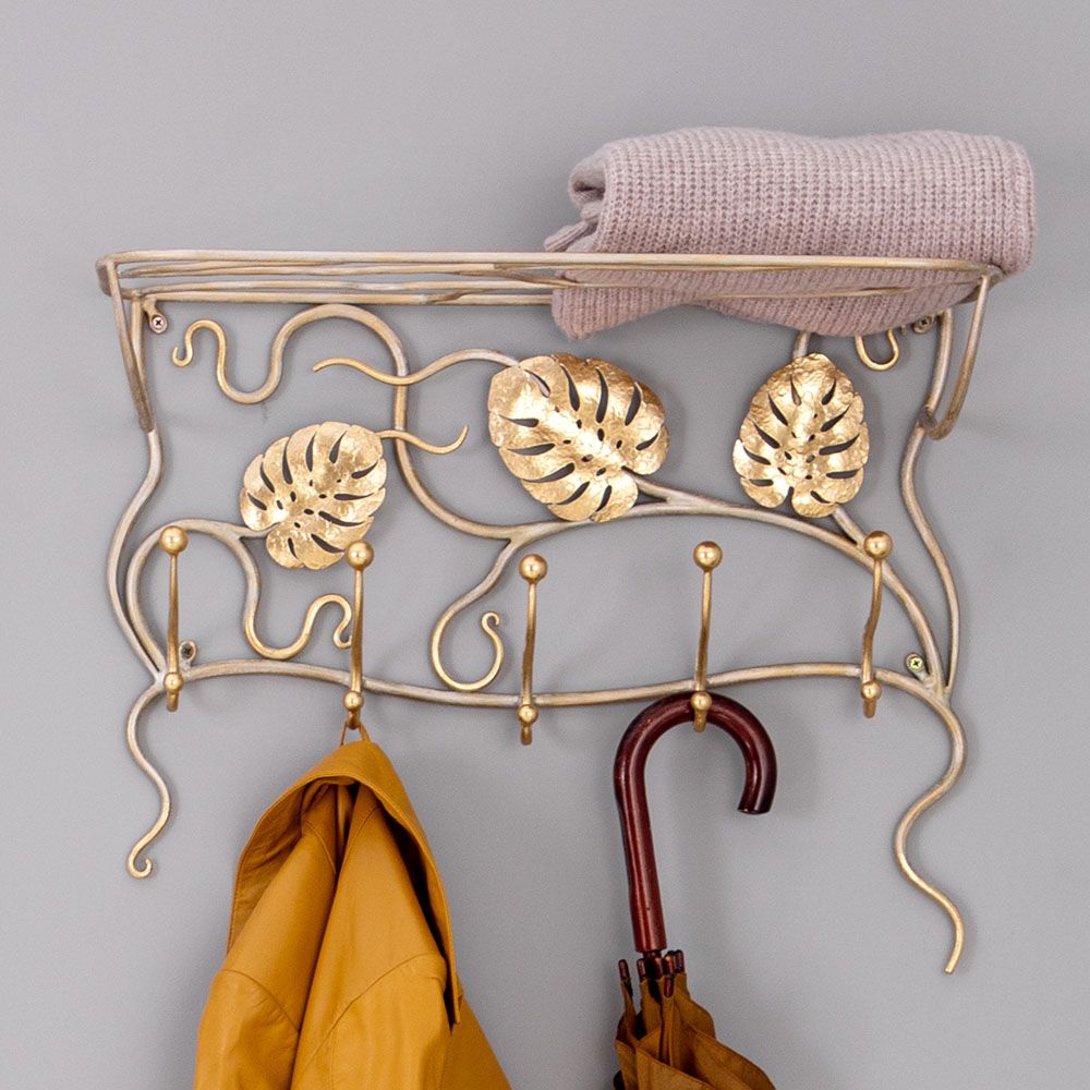 Вешалка настенная Monstera Deliciosa (Монстера) Айвори