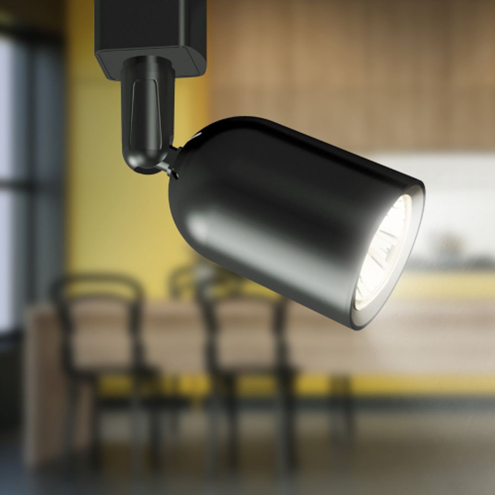 Трековый светильник однофазный ЭРА TR41-GU10 BK под лампу GU10 черный