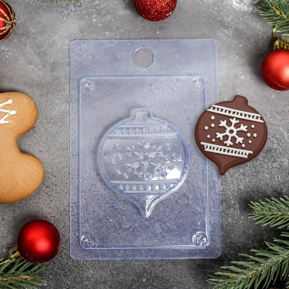 Форма для шоколада «Елочный шар»