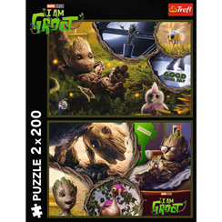 Pazl \ Puzzle \ Пазлы Puzzles - "2x200" - I am Groot / Marvel Guardians of the Galaxy
