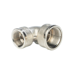 Отвод 90° редукционный STOUT SFT 0014 - 1" x 3/4" (для стальных труб, латунь никелированная)