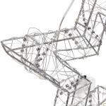 Сувенир с подсветкой «Звёздный день» 25*3*25 см (батарейки 2 AA), Белый (свечение-теплый белый)