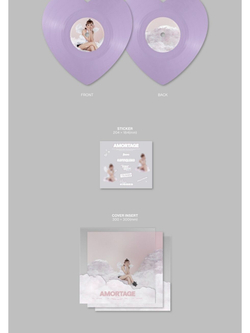 Альбом JISOO - AMORTAGE Mini Album Vinyl HEART Version