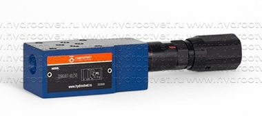 ZDB6VB2-4X/50V - Предохранительный клапан Ду 6 модульного монтажа с давлением регулировки до 50 бар, в каналах B → T, регулировка винтом