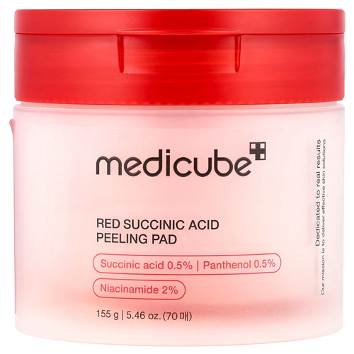 Medicube, пилинг-диски с красной янтарной кислотой, 70 шт.
