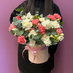 Коробка цветов "Мягкий тон" #70