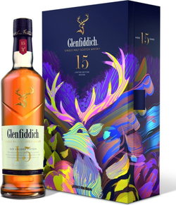 Виски Glenfiddich 15 Y.O. 0,7 л. В подарочной упаковке с флягой