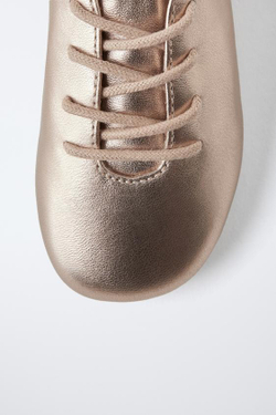 ZARA КОЖАНЫЕ ТУФЛИ, РОЗОВЫЙ