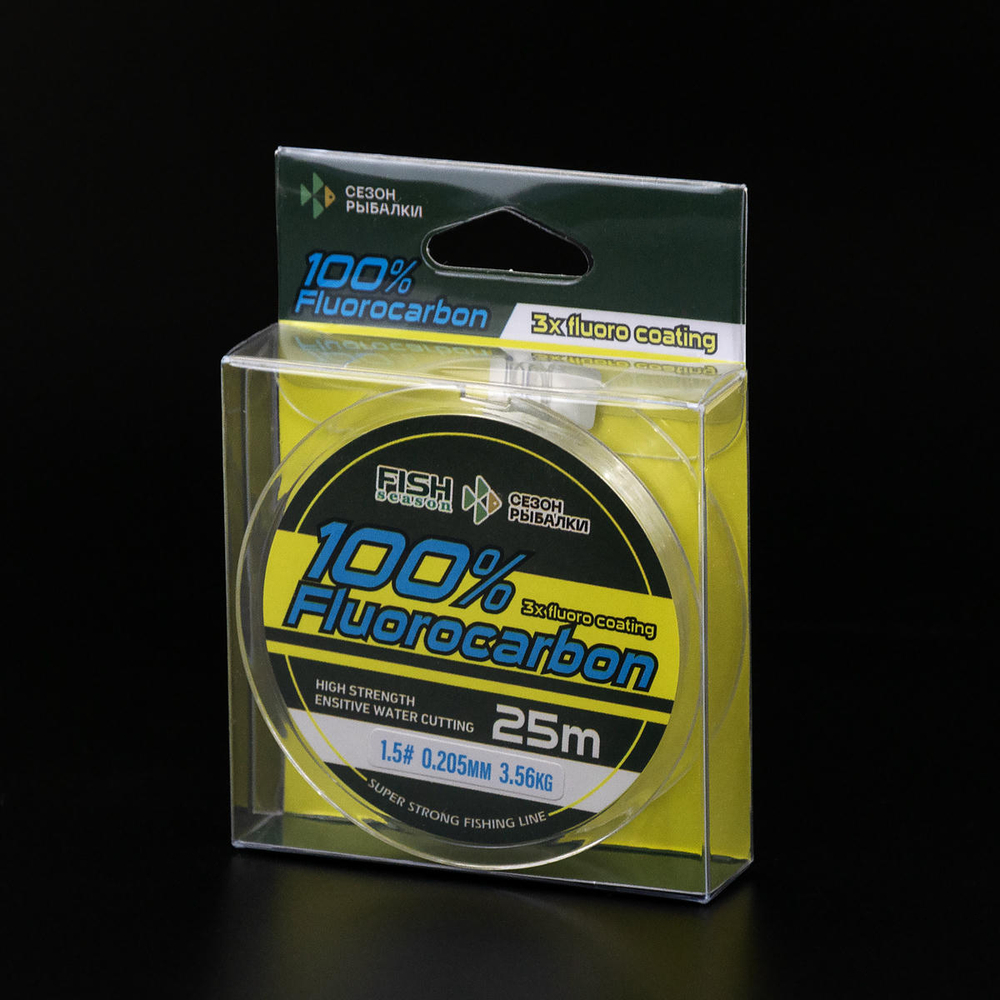 Леска Fish Season 100% Fluorocarbon 25м (прозрачная)