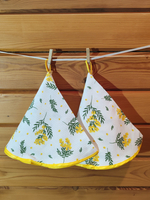 Полотенце кухонное, круглое, 2 шт, вафельное полотно