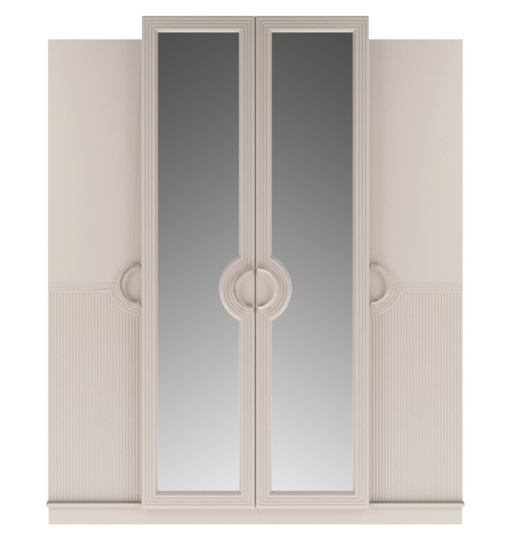 Шкаф 4-х дв "Каталина" Сатин