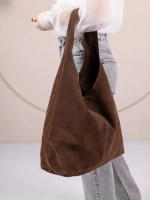 сумка через плечо шоппер натуральная замша