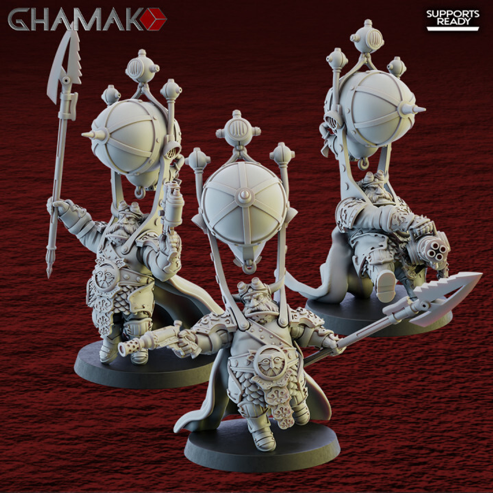 Grand Alliance Order Kharadron Overlords Dwarf Endrinmaster with Dirigible Suit Штурмовик дварфов №3. 1шт. миниатюра для dnd, днд, pathfinder, фентези, Настольная игра, НРИ, Варгейм, РПГ