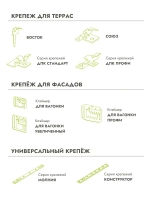 Кляймер для вагонки Осфикс 5мм 100 шт + гвозди