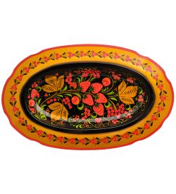 Народные промыслы ХЛ-117 Сухарница 40х180х300 (Хохлома)