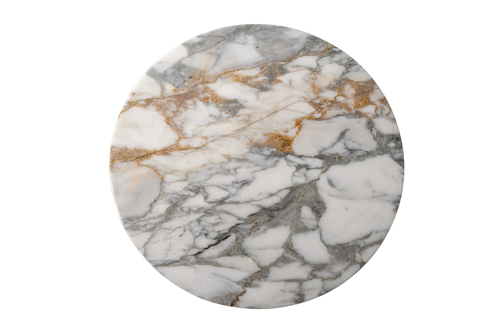 Стол журнальный Garda Decor Garda Decor, мрамор Арабескато Корчия (Arabescato Corchia) d60*40 см
