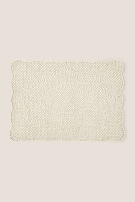 ZARA HOME СТЕГАНАЯ САЛФЕТКА XL, ТЕМНО-БЕЖЕВЫЙ