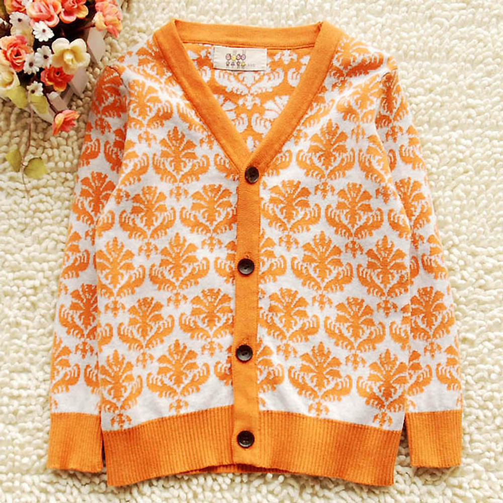 Кардиган с узорами в стиле барокко