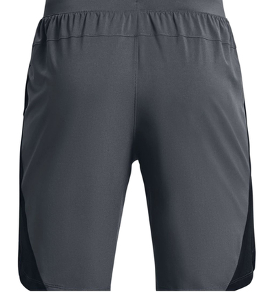 Мужские теннисные шорты Under Armour Men's Launch Run 9" Shorts - pitch gray/black