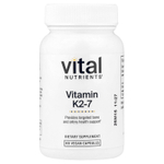 Vital Nutrients, Витамин K2-7, 60 веганских капсул (180 мкг в капсуле)