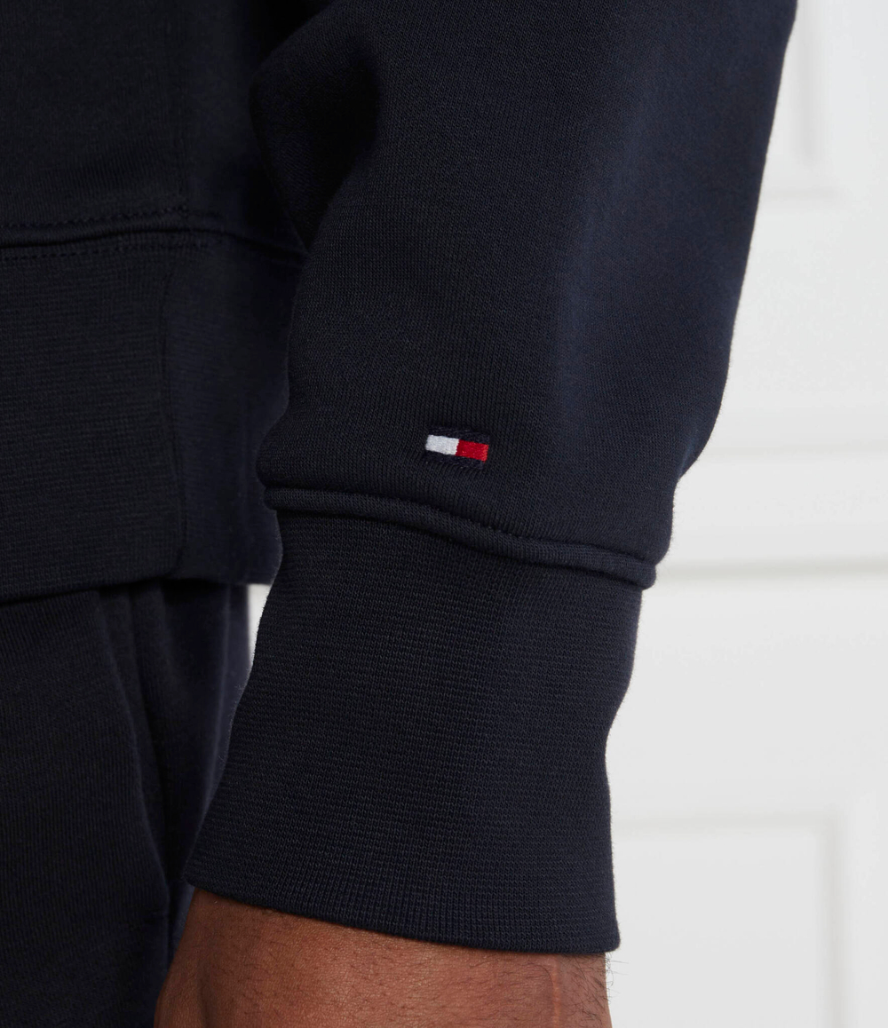 Худи MONOTYPE EMBRO HALF ZIP Tommy Hilfiger - темно-синий(MW0MW32737)